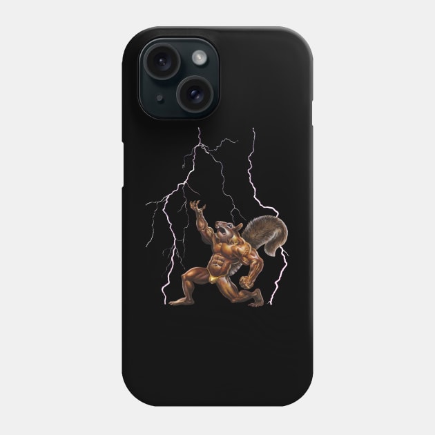 Anabolic Squirrel Phone Case by KillerRabbit