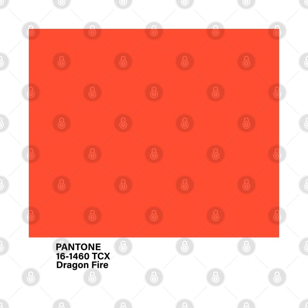 PANTONE 16-1460 TCX Dragon Fire, orange by princessmi-com