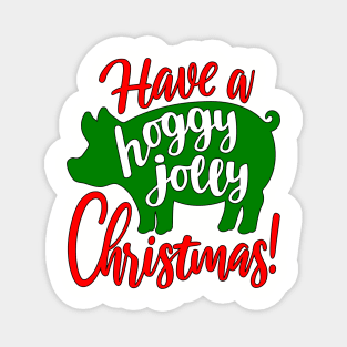 Hoggy Jolly Christmas Magnet