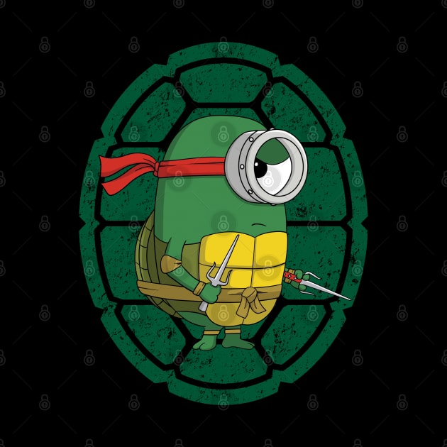 Minion Turtle Raphael by KAdesignz