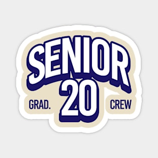 Senior Grad 20 Crew Magnet