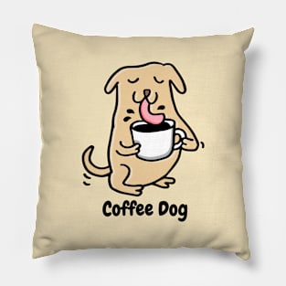 Coffee Dog Pillow