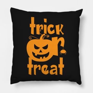 Trick or treat, happy halloween Pillow