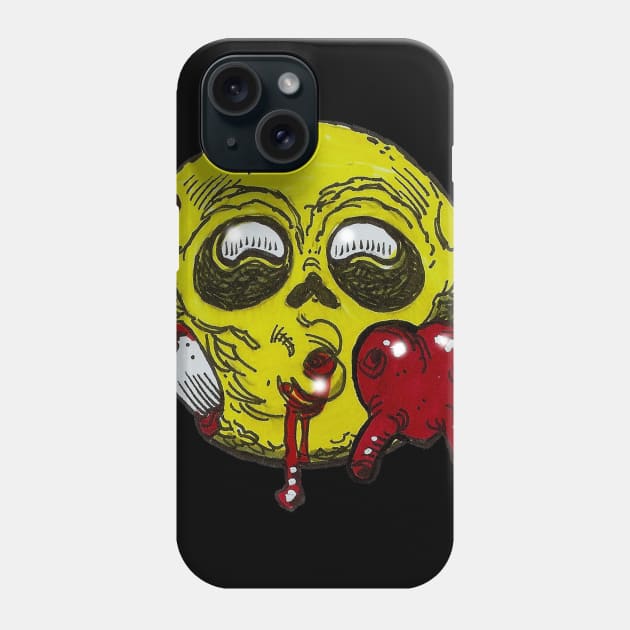 Kissy Heart Zombie Emoji Phone Case by rsacchetto