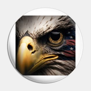 USA, Bald Eagle, America, American Flag, Pin