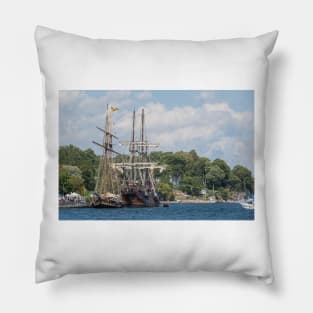 Tall Ships on the St. Lawrence River Pillow