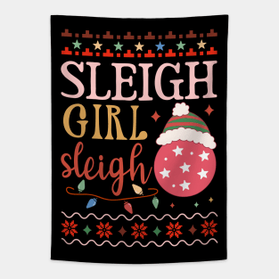 Sleigh Girl Sleigh Tapestry