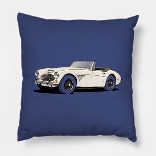 Austin-Healey 3000 in white Pillow