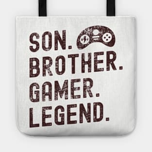 Son Brother Gamer Funny Video Games Lovers Tote