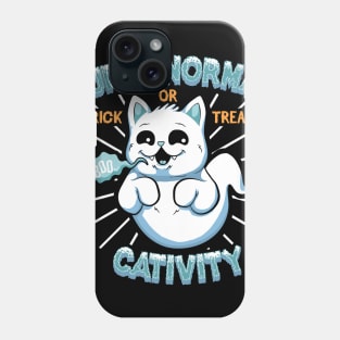 funny cat halloween for kids Phone Case