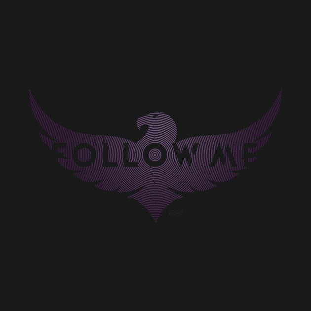 Eagle Follow Me, lilac, Ring Grid by VanIvony