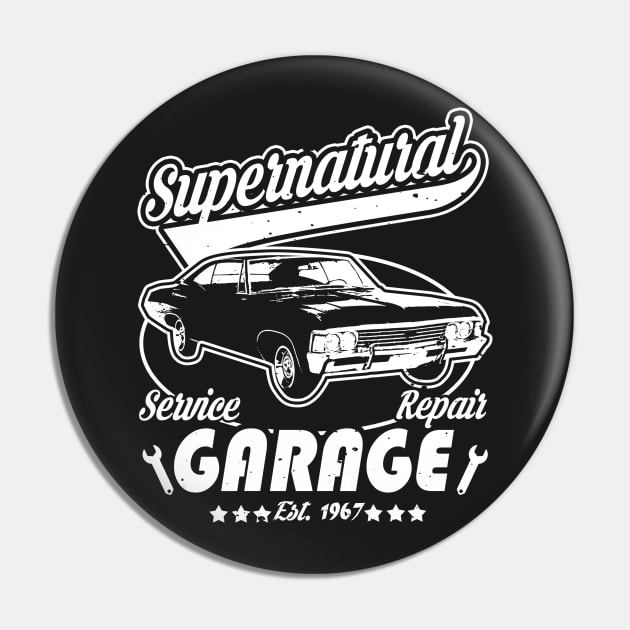 Supernatural Garage Pin by absolemstudio