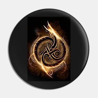 Celtic Rune of Fire Pin