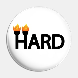 Hard typographic artwork Pin