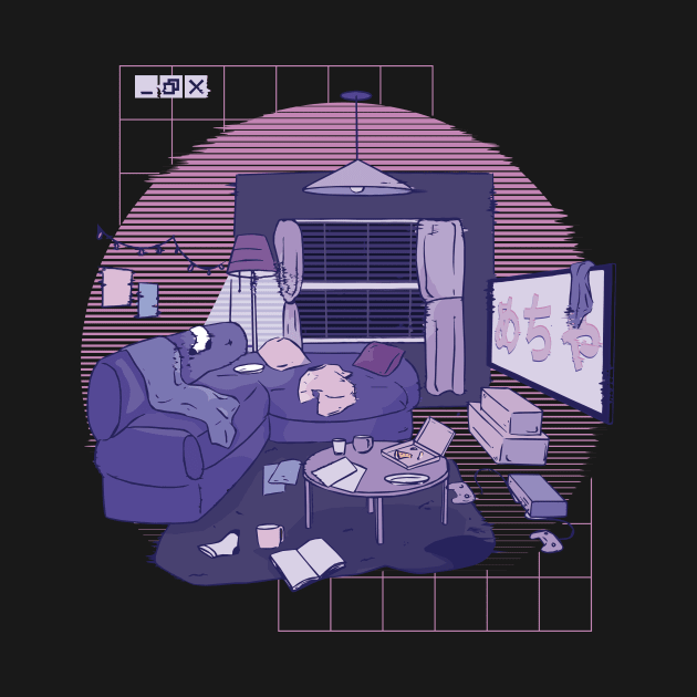 Lofi Vaporwave Room by NeonOverdrive