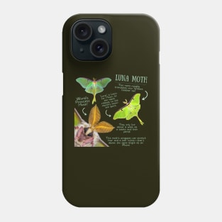 Animal Facts - Luna Moth Phone Case