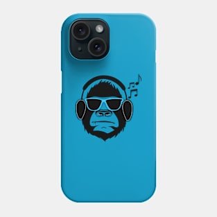 Jamming Gorilla- Blue Phone Case