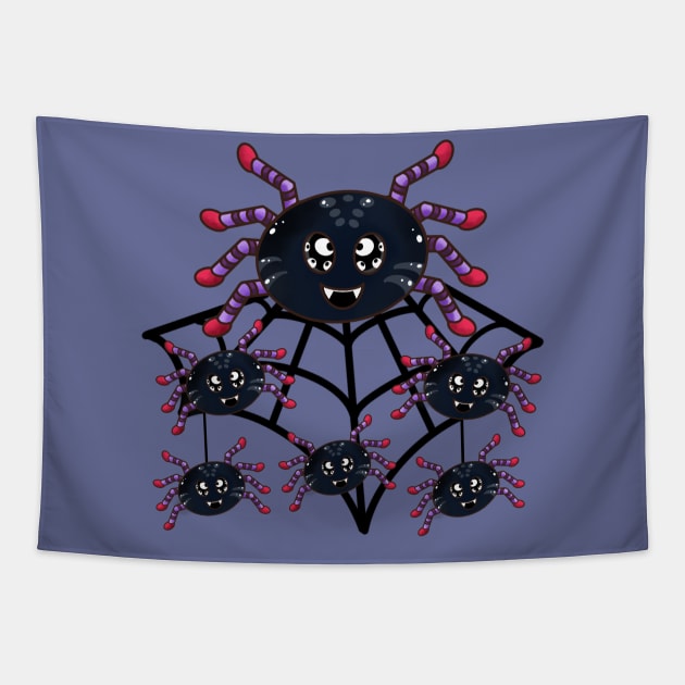 fancy spider Tapestry by Yaliinnap31