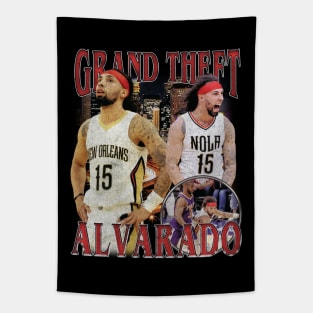 Jose Alvarado Grand Theft Alvarado Vintage Tapestry