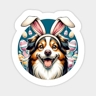 Taiwan Dog Celebrates Easter with Bunny Ears Joy Magnet