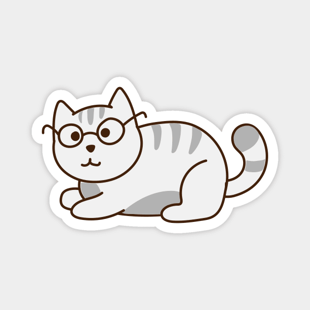 Smarty Cat Magnet by Alexandra Franzese