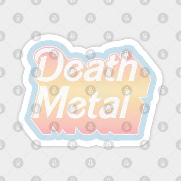 Death Metal // Cute Faded Pastel Design Magnet by DankFutura