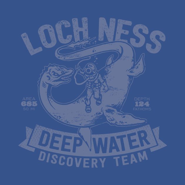 Loch Ness Deep Water Discovery Team by MindsparkCreative