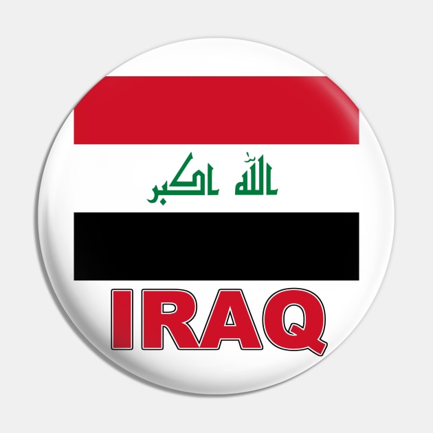 The Pride of Iraq - Iraqi National Flag Design Pin by Naves