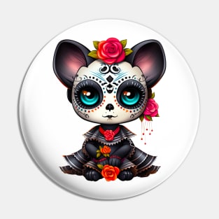 Dia de los Muertos Cat #1 Pin