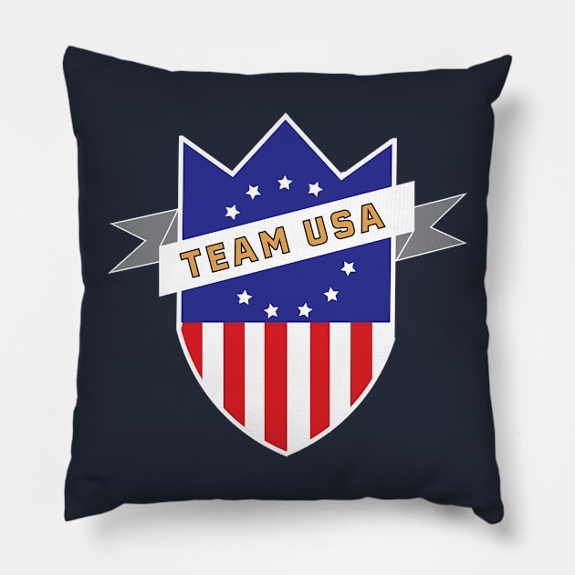 Team USA Pillow by MAS Design Co