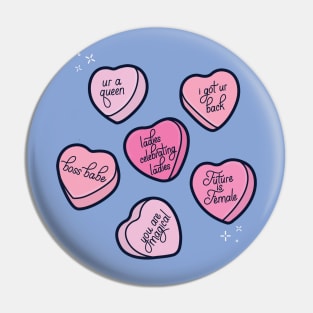 Galentine's Day Conversation Hearts Edit Pin