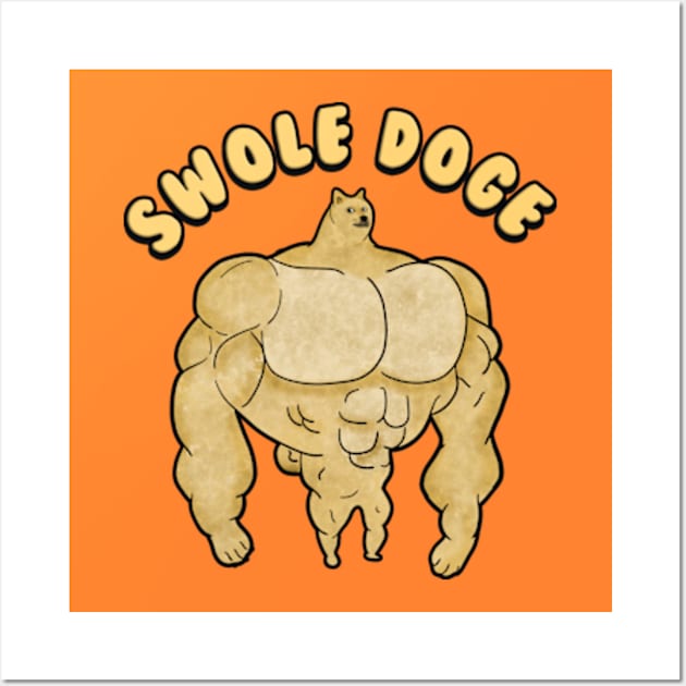 Swole Doge muscular chad dog meme HD High Quality Tank Top for