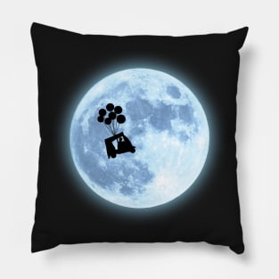 Flying to the Moon Pakistani Rickshaw Pillow