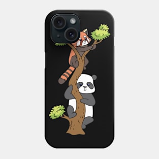 Pandas on a tree Phone Case