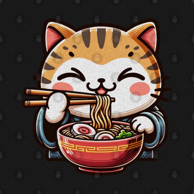 Ramen Is My Favourite Japanese Cat lover by Odetee