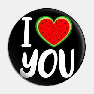 I Love Watermelon Melon Summer Vacation Seasonal Fruit Pin