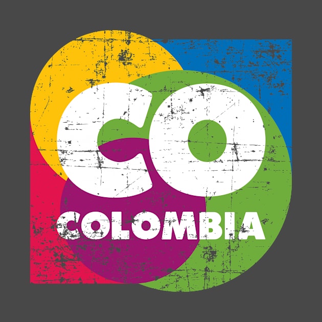 Colombia - CO - logo vintage design by verde