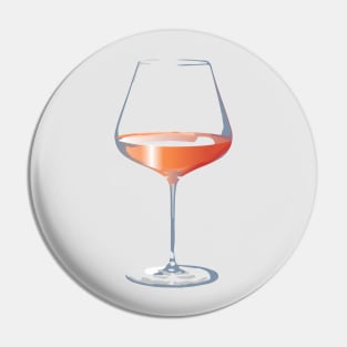 Rose wine glass Pin