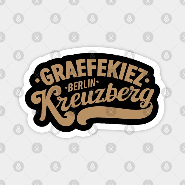 Graefekiez Vibes – Berlin Kreuzberg Magnet by Boogosh