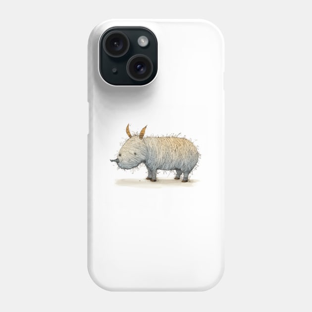 Mighty Rhino Phone Case by saveasART