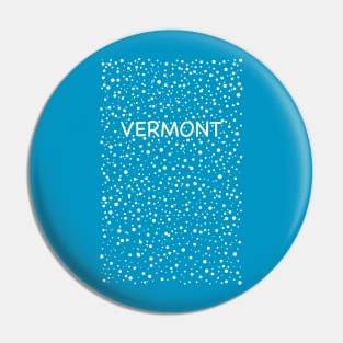 Vermont Big Snow Flurry Pin