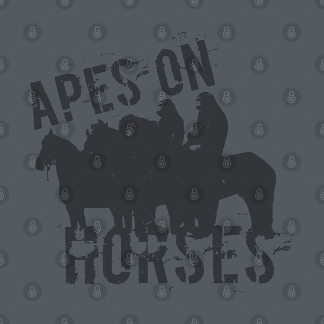 Apes on tee-Horses by FOGdark