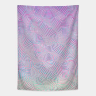 Soft shapes iridescent colors Tapestry