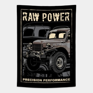 Vintage Power Wagon Truck Tapestry