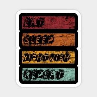 Eat Sleep Night Repeat Magnet