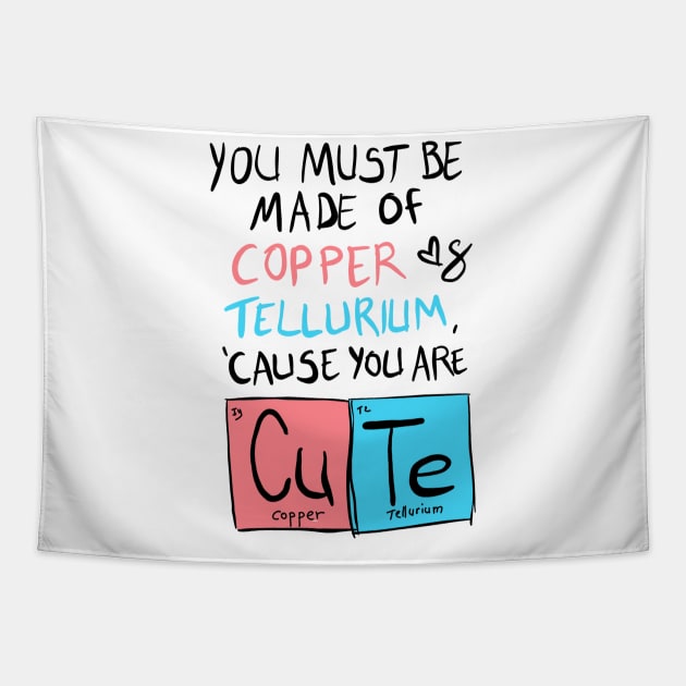 Cute Meme Chemical Design Tapestry by spacemedia