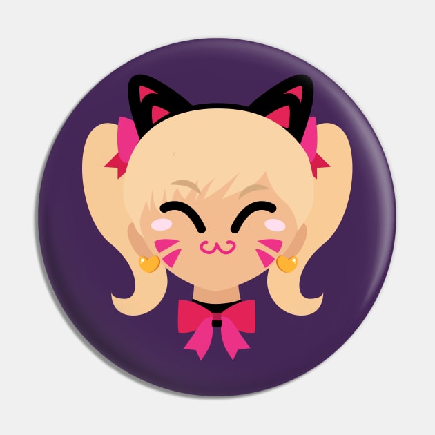 D.Va Cute Cat Skin Pin by Alice_Wieckowska