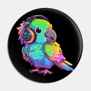 Parrot Headphones Pin