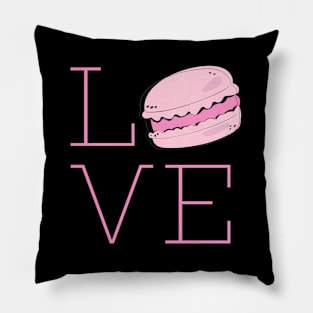 I Love French Macaroon Macaron Cookie Pillow