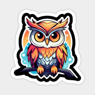 Owl lustration Magnet